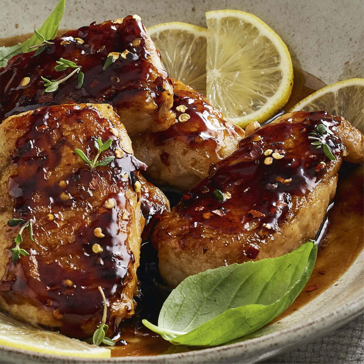 SOY GLAZED HAKE MEDALLIONS I&J