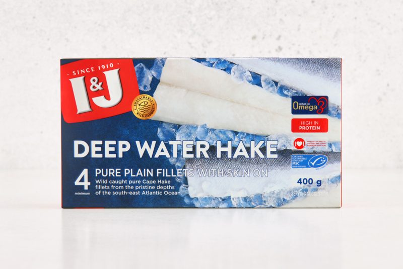 GRILLED HAKE FILLETS WITH LEMON BUTTER & POTATO CRISPS - I&J
