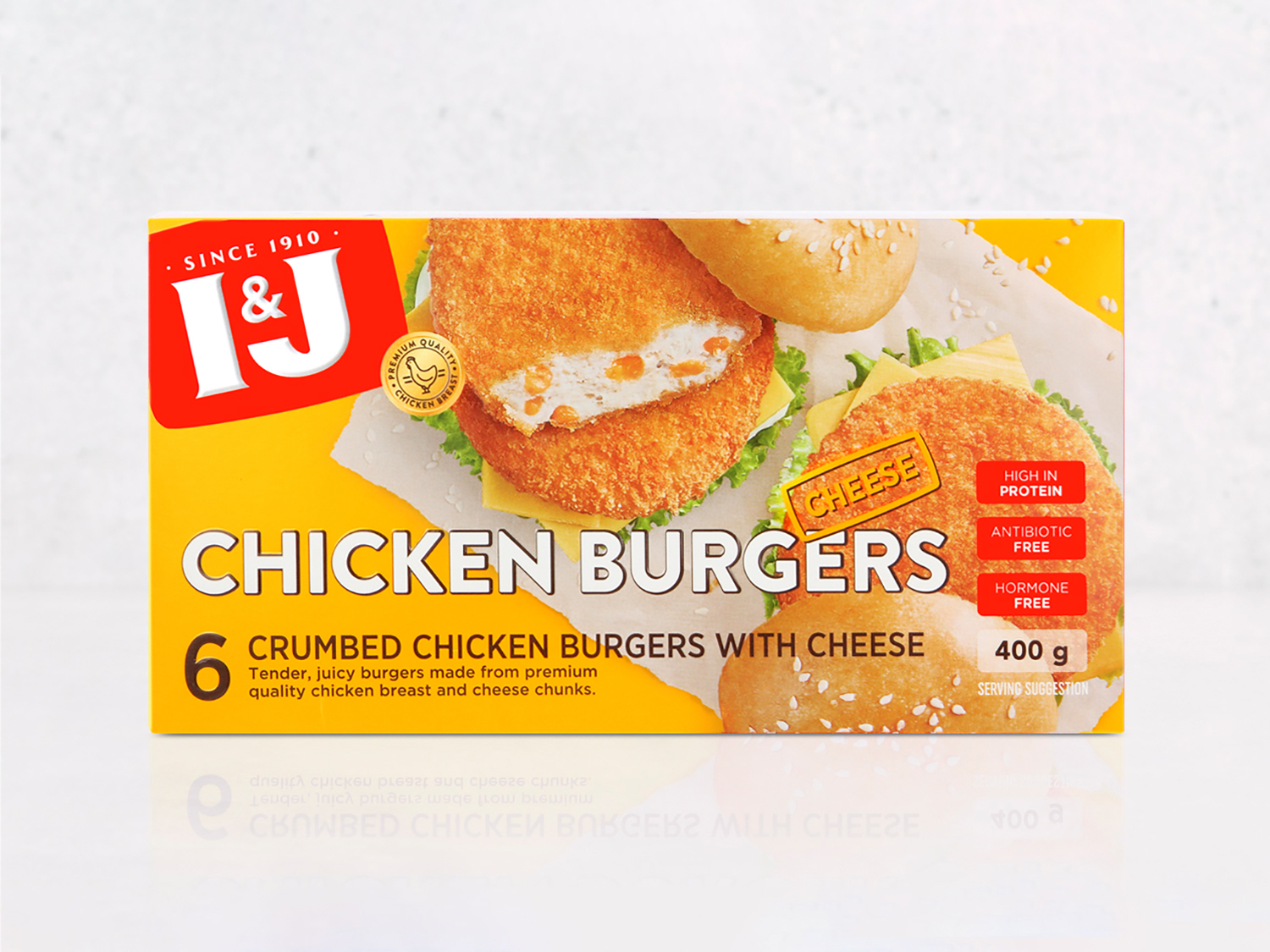 I&J Chicken Burgers with Cheese